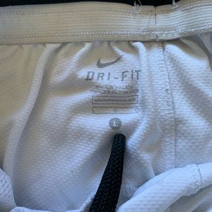 White Nike Dri-FIT Elite shorts